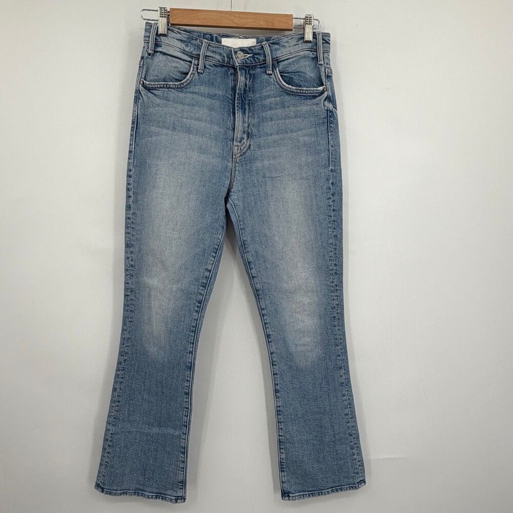 MOTHER The Hustler Ankle Jeans Women’s 27 I Confess Light Wash High Rise Crop Fl